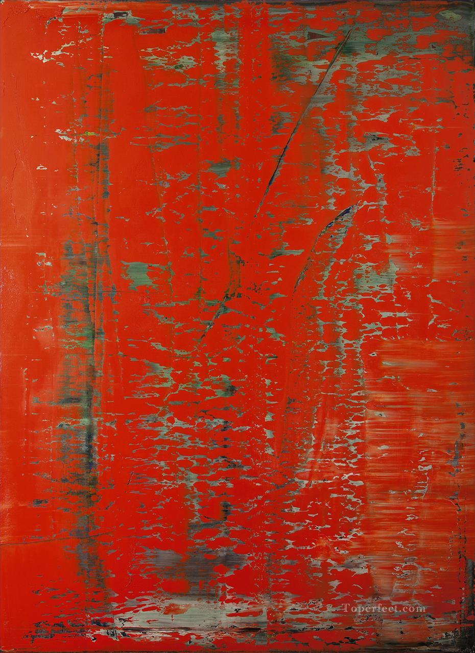 Richter Abstraktes Bild Rot1 Modern Oil Paintings